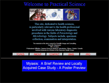 Tablet Screenshot of practicalscience.com